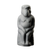 Садовая фигура Баба, серая, матовая
