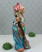 Садовая фигура Яга, цветная бронза (цвета в ассортименте) (Гипс)