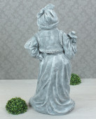 Садовая фигура Яга, серый камень (Гипс)
