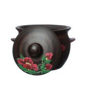 Супник Дачный (мак), 2л (красная глина)