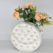 Ваза настольная Бусы розовые