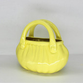Ваза настольная Сумка малая, жёлтая