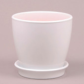 Цветочный горшок Виктория ВК-20, глянец, белый, 4л