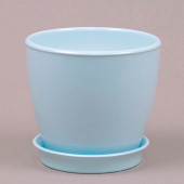 Цветочный горшок Виктория ВК-20, глянец, голубой, 4л