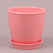 Цветочный горшок Виктория ВК-20, глянец, коралловый, 4л