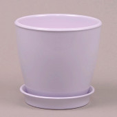 Цветочный горшок Виктория ВК-20, глянец, лавандовый, 4л