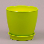 Цветочный горшок Виктория ВК-20, глянец, лайм, 4л