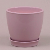 Цветочный горшок Виктория ВК-20, глянец, пудровый, 4л