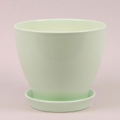 Цветочный горшок Ксения КС-4, глянец, фисташковый, 5,3л