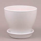 Цветочный горшок Ксения КС-6, глянец, белый, 11л