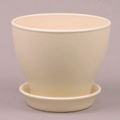 Цветочный горшок Ксения КС-6, глянец, бежевый, 11л