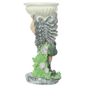 Садовая фигура Ангел с чашей на голове, художка (Гипс)