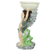 Садовая фигура Ангел с чашей на голове, художка (Гипс)