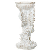 Садовая фигура Ангел с чашей на голове, античное золото (Гипс)