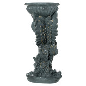 Садовая фигура Ангел с чашей на голове, гранит серый (Гипс)