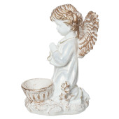 Сувенир Ангел Крылатик с чашей, античное золото