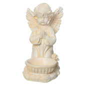 Сувенир Ангел Крылатик с чашей, слоновая кость