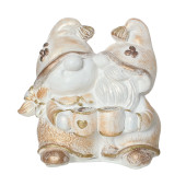 Сувенир Пара кофейных гномиков, античное золото