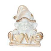 Сувенир Гномик LOVE, античное золото