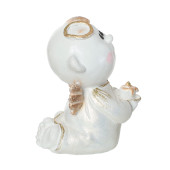 Сувенир Ангелочек со свечкой, античное золото