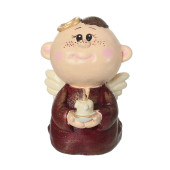 Сувенир Ангелочек со свечкой, художка микс