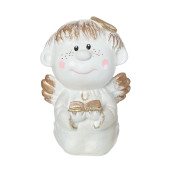 Сувенир Ангелочек с книжкой, античное золото