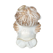 Сувенир Ангелочек с книжкой, античное золото