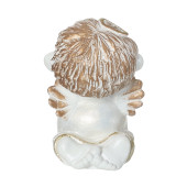 Сувенир Ангелочек-мальчик, античное золото