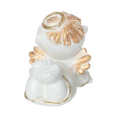 Сувенир Ангелочек игривый, античное золото