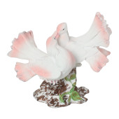 Сувенир Голуби-поцелуйчики, бело-розовые