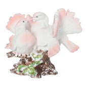 Сувенир Голуби-поцелуйчики, бело-розовые