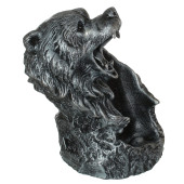 Сувенир-подставка под бутылку Медведь, серебро