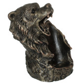 Сувенир-подставка под бутылку Медведь, бронза №2