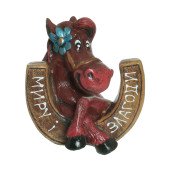 Копилка Конь Удача 15,5см _ 15см (цвета в ассортименте)