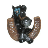 Копилка Конь Удача 15,5см _ 15см (цвета в ассортименте)