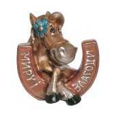 Копилка Конь Удача 15,5см _ 15см (цвета в ассортименте)