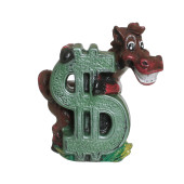 Копилка Конь Долар 17см_14,5см (цвета в ассортименте)