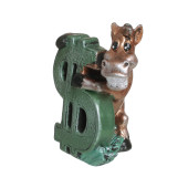 Копилка Конь Долар 17см_14,5см (цвета в ассортименте)