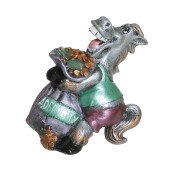 Копилка Конь с мешком 17,5см_13,5см (цвета в ассортименте)