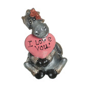 Копилка Конь с сердцем (I love you)  15,5см_12,5см (цвета в ассортименте)