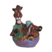 Копилка Конь на отдыхе 17,5см_13см (цвета в ассортименте)