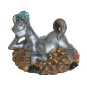 Копилка Конь на монетах 12см_17см (цвета в ассортименте)