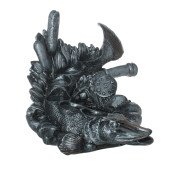 Сувенир-подставка (под стопки,бутылку) Щука, серебро