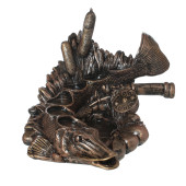 Сувенир-подставка (под стопки,бутылку) Щука, бронза