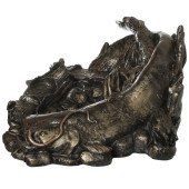 Сувенир-подставка (под стопки,бутылку) Сом, бронза №2