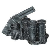 Сувенир-подставка (под стопки,бутылку) Охота, серебро