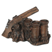 Сувенир-подставка (под стопки,бутылку) Охота, бронза