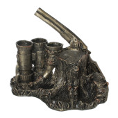 Сувенир-подставка (под стопки,бутылку) Охота, бронза №2