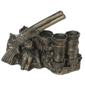 Сувенир-подставка (под стопки,бутылку) Охота, бронза №2