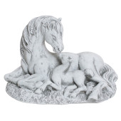 Копилка Лошадь мама, камень